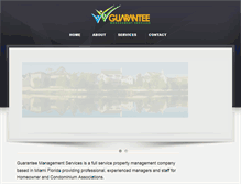 Tablet Screenshot of guaranteemgt.com